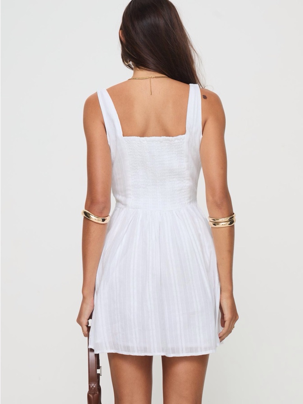 Princess Polly Lorinda Mini Dress White | sz 4 - Picture 4 of 4